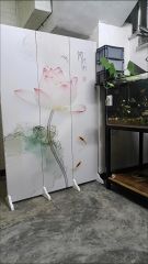 Vách Ngăn Trang Trí Hoa Sen Hồng Phong Cách Hiện Đại – Mẫu Cao Cấp Sang Trọng