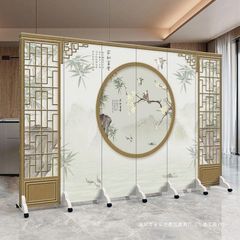 Vách Ngăn Trang Trí Họa Tiết Chim Hoa Phong Cách Nhật Bản – Mẫu Tối Giản Thanh Lịch
