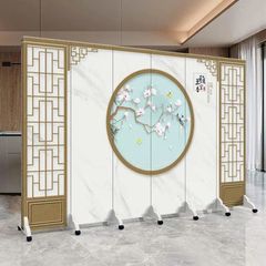 Vách Ngăn Trang Trí Họa Tiết Chim Hoa Phong Cách Nhật Bản – Mẫu Tối Giản Thanh Lịch