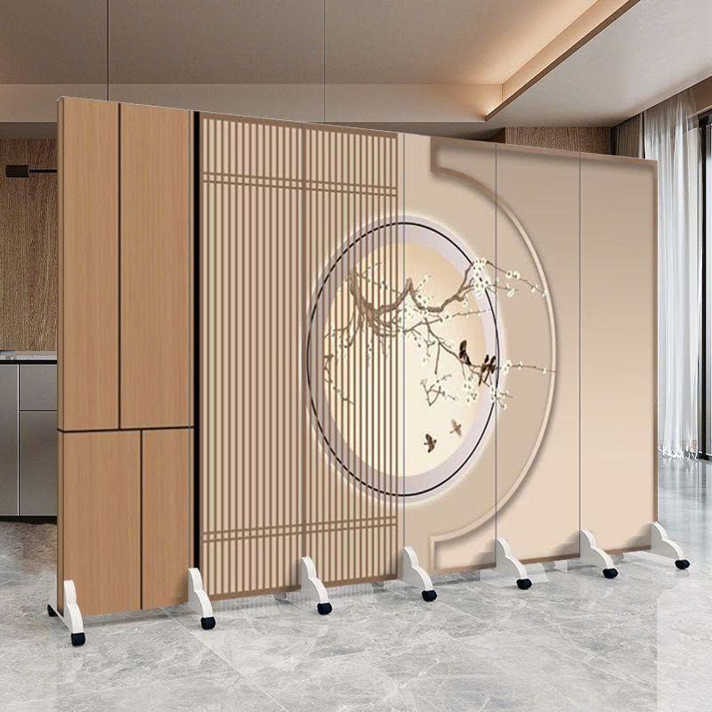 Vách Ngăn Trang Trí Họa Tiết Chim Hoa Phong Cách Nhật Bản – Mẫu Tối Giản Thanh Lịch