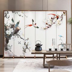 Vách Ngăn Trang Trí Phong Cảnh Sơn Thủy Hữu Tình Cao Cấp – Tranh Nghệ Thuật Trung Hoa Sang Trọng