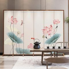 Vách Ngăn Trang Trí Phong Cảnh Sơn Thủy Hữu Tình Cao Cấp – Tranh Nghệ Thuật Trung Hoa Sang Trọng