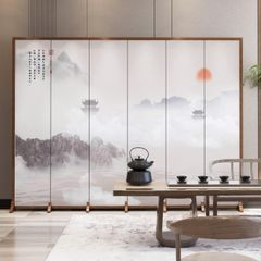 Vách Ngăn Trang Trí Phong Cảnh Sơn Thủy Hữu Tình Cao Cấp – Tranh Nghệ Thuật Trung Hoa Sang Trọng