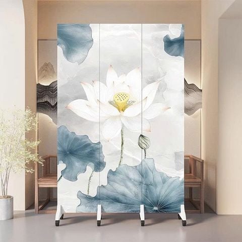 Vách Ngăn Trang Trí Hoa Sen Hồng Phong Cách Hiện Đại – Mẫu Cao Cấp Sang Trọng