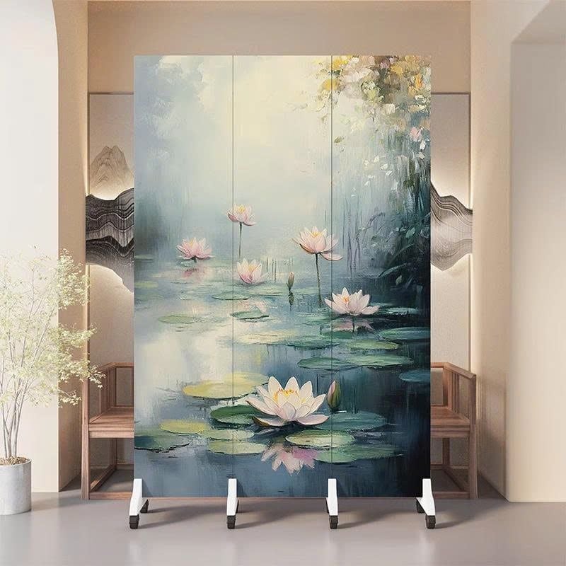 Vách Ngăn Trang Trí Hoa Sen Hồng Phong Cách Hiện Đại – Mẫu Cao Cấp Sang Trọng