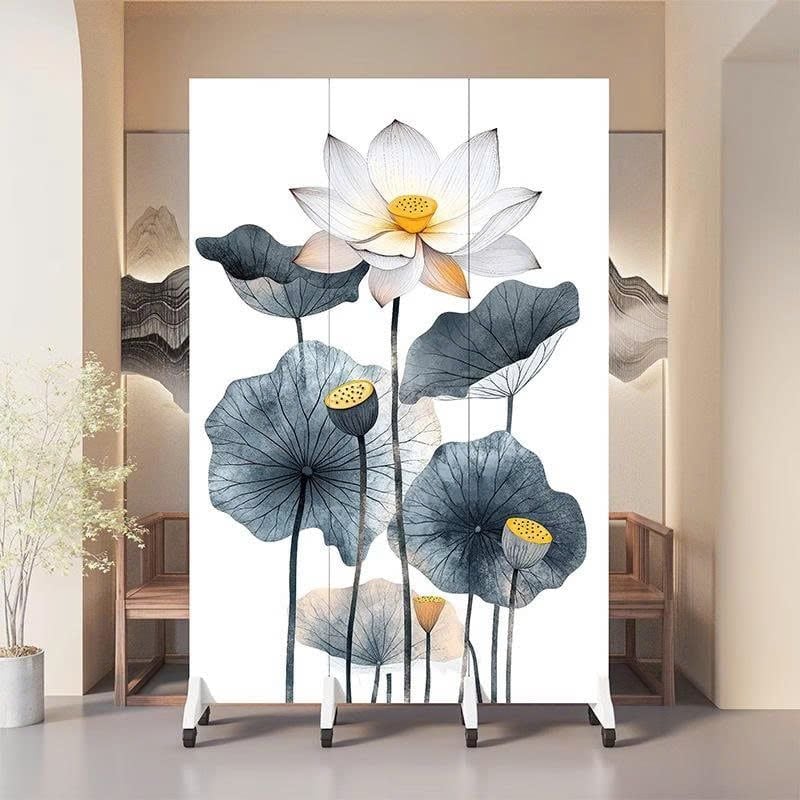 Vách Ngăn Trang Trí Hoa Sen Hồng Phong Cách Hiện Đại – Mẫu Cao Cấp Sang Trọng
