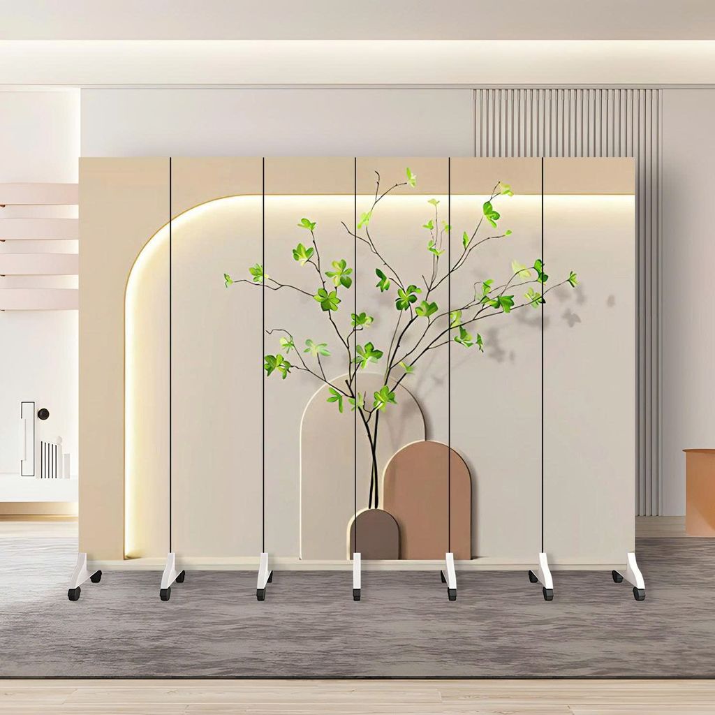 Vách Ngăn Bình Phong Nghệ Thuật – Vách Trang Trí Di Động Phong Cách Tropical Hiện Đại