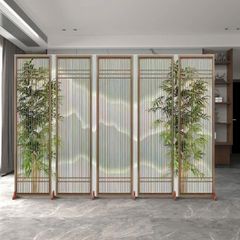 Vách ngăn hoạ tiết CÂY XANH sang trọng in trên vải canvas bền bỉ - Tranhviet247