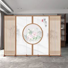 Bình Phong Gỗ Hoa Anh Đào Sơn Thủy – Vách Ngăn Trang Trí Phong Cách Nhật Bản Thanh Lịch