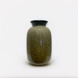  Bình trụ miệng loe khắc sen - H22 