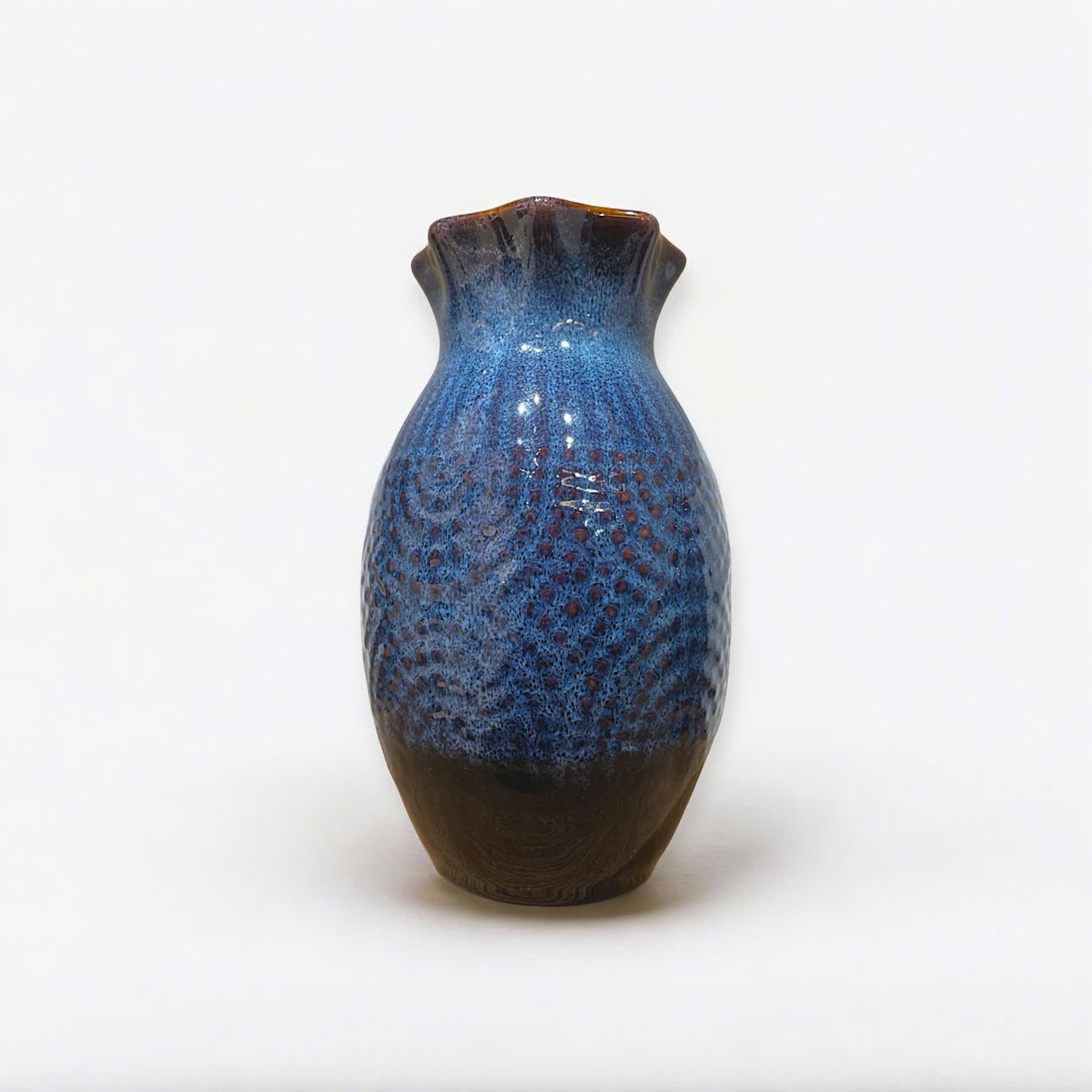  Bình miệng loe hoa chấm nâu - H25 