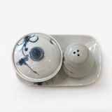  Đĩa đựng gia vị - vẽ chuồn kim 
