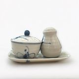  Đĩa đựng gia vị - vẽ chuồn kim 
