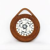  Lót xoong tròn mây mảnh sứ - D10 