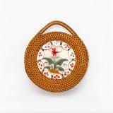  Lót xoong tròn mây mảnh sứ - D10 