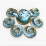  Bộ ấm trà bình trụ 750ml (Có đĩa) 