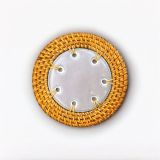  Lót cốc mây phẳng mảnh sứ - D06 