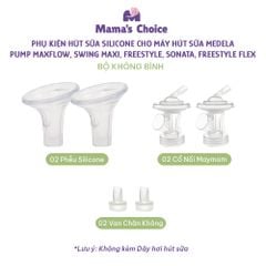 Bộ Phụ Kiện Hút Sữa Phễu Silicone Cho Máy Medela MaxFlow, Swing Maxi, Freestyle, Sonata, Freestyle Flex, Nhiều Size Phễu