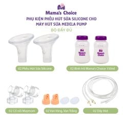Bộ Phụ Kiện Hút Sữa Phễu Silicone Dùng Cho Máy Medela Pump In Style Advanced, Kiểm Định An Toàn, Hút Sữa Êm Ái Hiệu Quả
