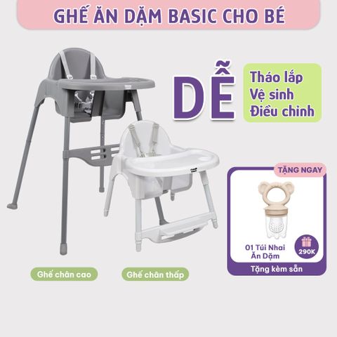 Ghế Ăn Dặm Mama's Choice, Ghế Cho Bé Từ 6 Tháng, Chắc Chắn, Dễ Tháo Lắp & Vệ Sinh