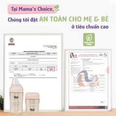 Bình Sữa PPSU Mama's Choice 150ml & 240ml, Núm Ti Mềm Mô Phỏng Ti Mẹ