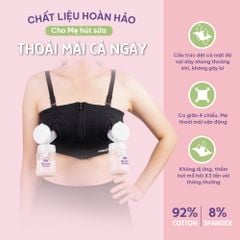 Áo Hút Sữa Rảnh Tay Mama’s Choice, Thiết Kế Công Thái Học, Freesize Phù Hợp Mọi Dáng Mẹ, Co Giãn 4 Chiều, Hút Sữa Êm Ái