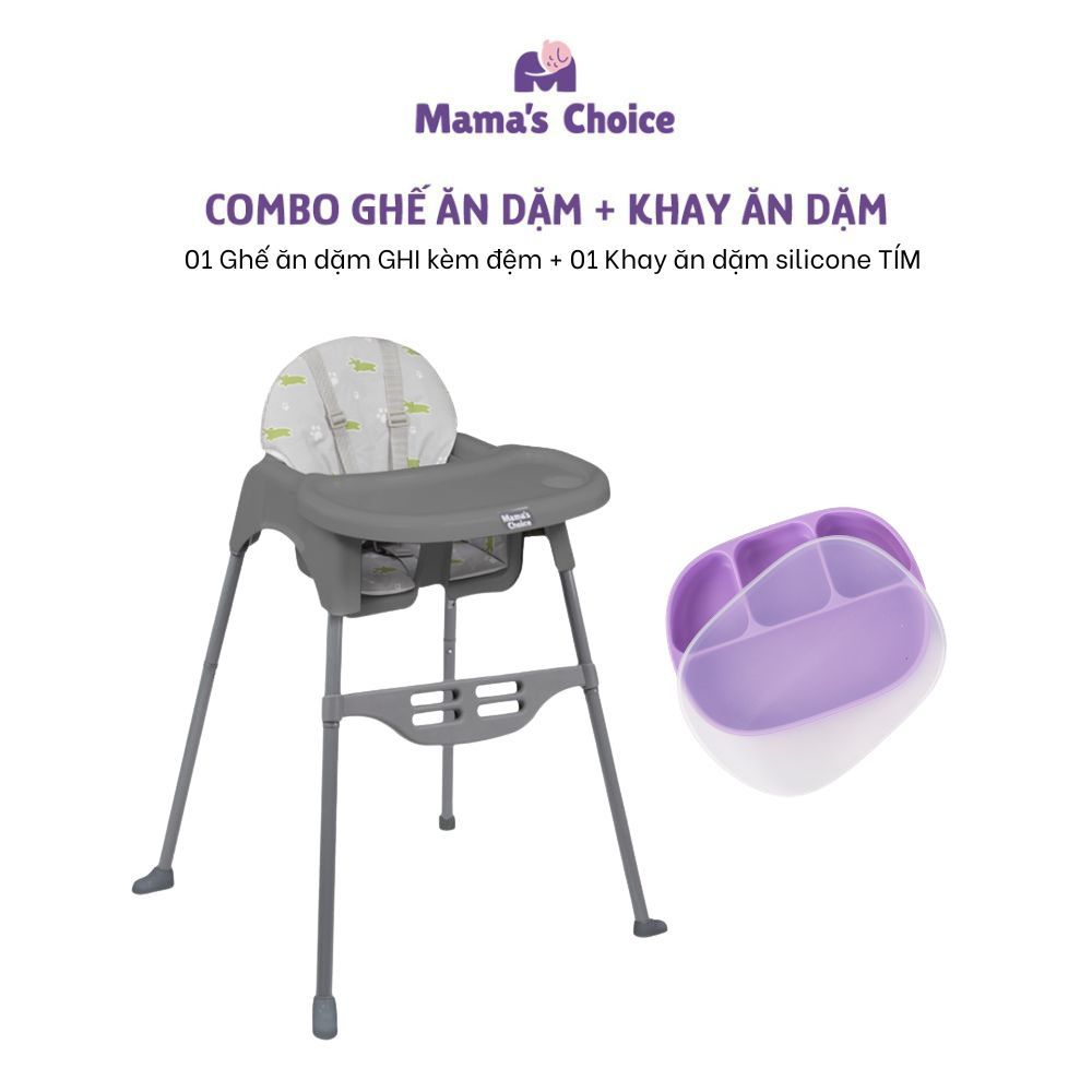 Ghế Ăn Dặm Mama's Choice, Ghế Cho Bé Tập Ăn Dặm, Kiểu Dáng Chắc Chắn Dễ Tháo Lắp và Vệ Sinh
