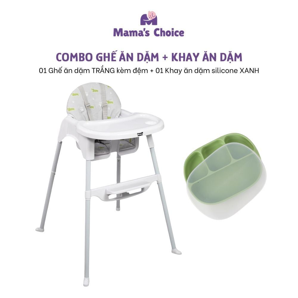 Ghế Ăn Dặm Mama's Choice, Ghế Cho Bé Tập Ăn Dặm, Kiểu Dáng Chắc Chắn Dễ Tháo Lắp và Vệ Sinh