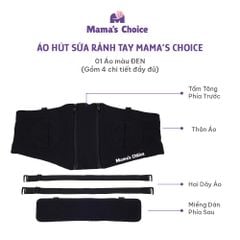 Áo Hút Sữa Rảnh Tay Mama’s Choice, Thiết Kế Công Thái Học, Freesize Phù Hợp Mọi Dáng Mẹ, Co Giãn 4 Chiều, Hút Sữa Êm Ái