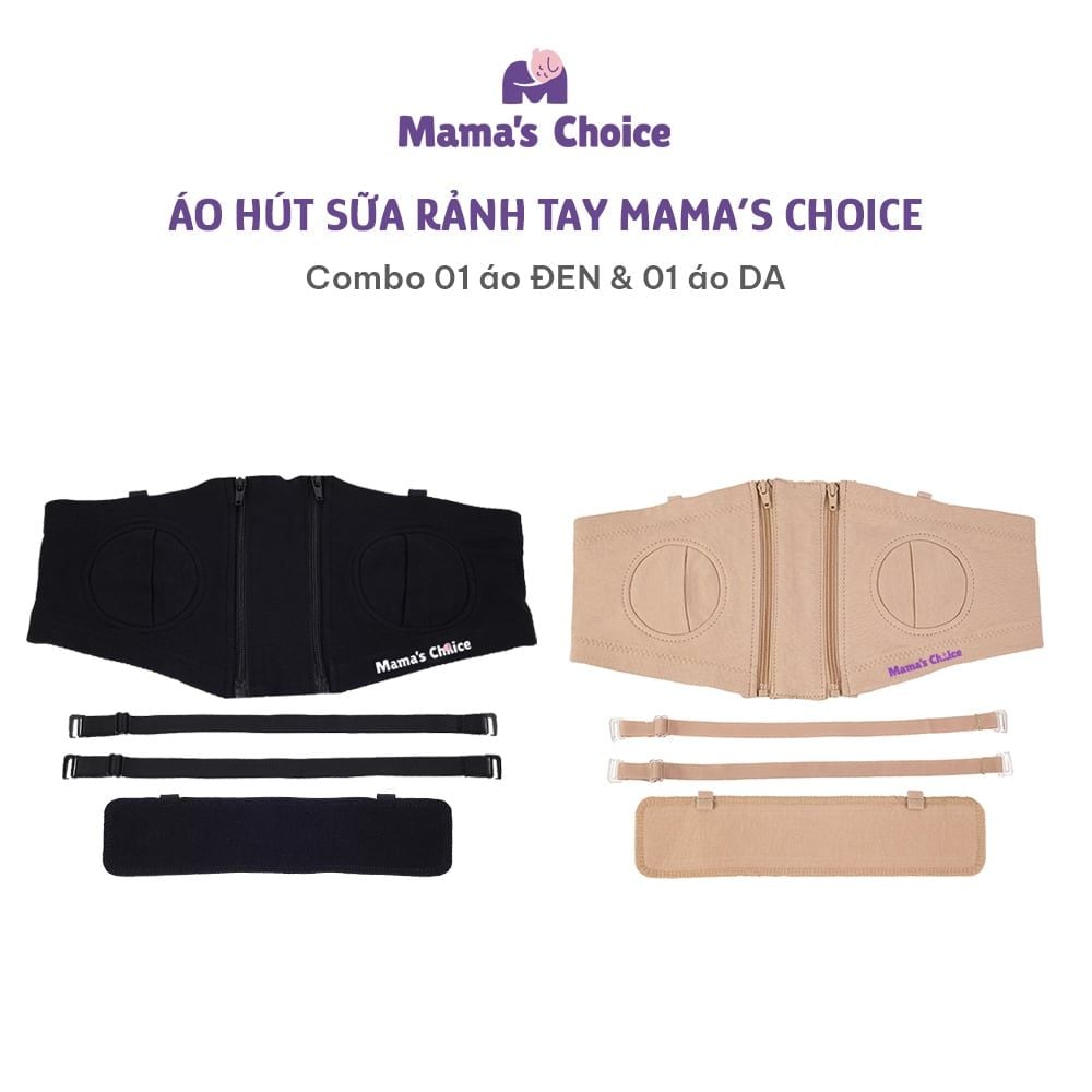 Áo Hút Sữa Rảnh Tay Mama’s Choice, Thiết Kế Công Thái Học, Freesize Phù Hợp Mọi Dáng Mẹ, Co Giãn 4 Chiều, Hút Sữa Êm Ái