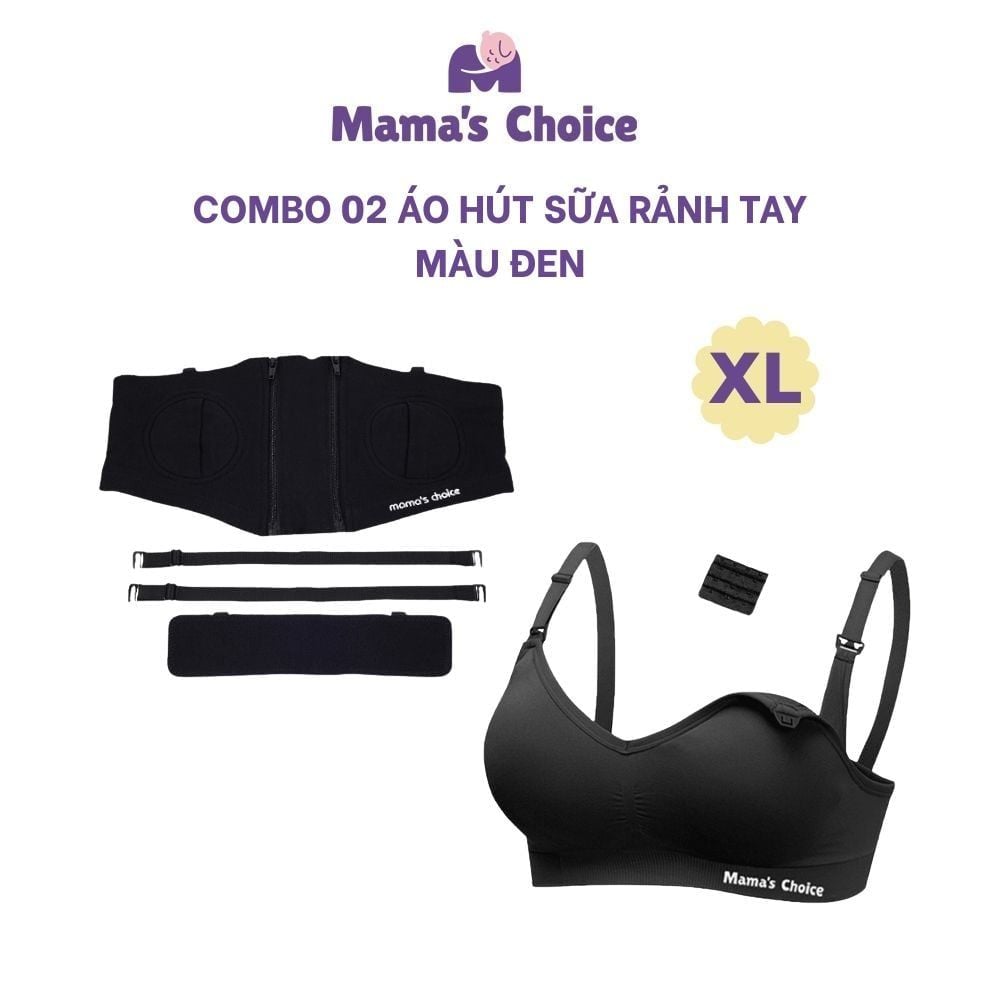 Combo Hỗ Trợ Hút Sữa Rảnh Tay, Áo Hút Sữa và Áo Lót Ngực Đa Năng Mama's Choice, Tăng Hiệu Quả Giảm Gánh Nặng Cho Mẹ
