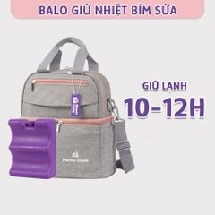 Balo Bỉm Sữa Giữ Nhiệt Mama’s Choice Đa Năng, Giữ Nhiệt Bình Sữa, Đựng Đồ Cho Mẹ Bé, Thiết Kế 2 Tầng, Chất Liệu Cao Cấp
