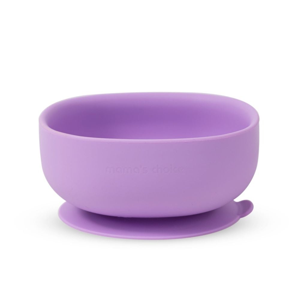Bát Ăn Dặm Silicone Mama's Choice Cao Cấp, Đế Hít Chống Trượt Đổ Giúp Bé Ăn Dặm Dễ Dàng, Kiểm Định An Toàn Quốc Tế
