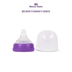 Bình Sữa Cổ Rộng PP Mama’s Choice 180ml 240ml, Núm Ti Siêu Mềm Mô Phỏng Núm Ti Mẹ, Kết Hợp Van Chống Sặc An Toàn