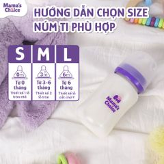 Bình Sữa Cổ Rộng PP Mama’s Choice 180ml 240ml, Núm Ti Siêu Mềm Mô Phỏng Núm Ti Mẹ, Kết Hợp Van Chống Sặc An Toàn
