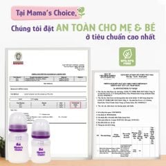 Bình Sữa Cổ Rộng PP Mama’s Choice 180ml 240ml, Núm Ti Siêu Mềm Mô Phỏng Núm Ti Mẹ, Kết Hợp Van Chống Sặc An Toàn