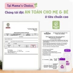 Bình Trữ Sữa Cổ Hẹp Mama's Choice 150ml–240ml, Bình Đựng Sữa Tương Thích Máy Hút Sữa Medela, Unimom, Real Bubee, Ameda