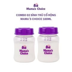 Bình Trữ Sữa Cổ Rộng Mama's Choice 180ml–240ml, Tương Thích Máy Hút Sữa Spectra, Avent, Fatz, Rozabi, Cimilre, BioHealth