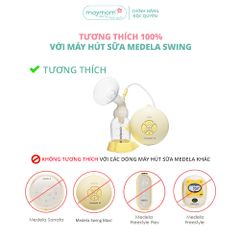 Bộ Phụ Kiện Máy Hút Sữa Medela Swing Thương Hiệu Maymom, Phễu Size Từ 10-32mm