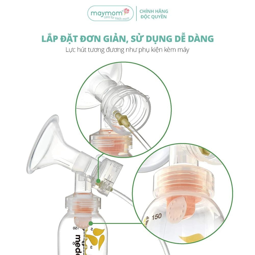 Bộ Phụ Kiện Máy Hút Sữa Medela Swing Thương Hiệu Maymom, Phễu Size Từ 10-32mm