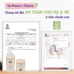 Nắp Bình và Núm Ti Bình Sữa PPSU Cap Cấp Mama's Choice Nhiều Phân Loại Núm