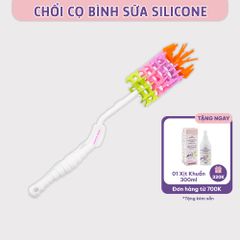 Cọ Rửa Bình Sữa Mama’s Choice, Tay Cầm Xoay 360 Độ, Chất Liệu Silicone Cao Cấp, Dùng Cho Mọi Loại Bình