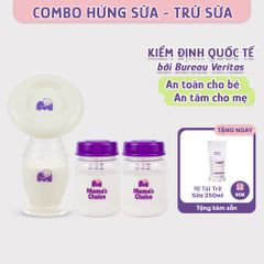 Cốc Hứng Sữa Bình Trữ Sữa Mama's Choice, Combo Hứng Sữa Trữ Sữa Tiện Lợi Cho Mẹ, Kiểm Định An Toàn Cho Bé