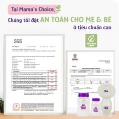 Cốc Hứng Sữa Bình Trữ Sữa Mama's Choice, Combo Hứng Sữa Trữ Sữa Tiện Lợi Cho Mẹ, Kiểm Định An Toàn Cho Bé