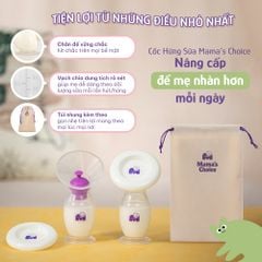 Cốc Hứng Sữa Mama’s Choice, Hút Sữa Rảnh Tay, Chất Liệu Silicone Cao Cấp, Chứng Nhận An Toàn FDA (1 Cốc)