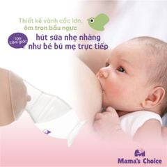 Cốc Hứng Sữa Mama’s Choice, Hút Sữa Rảnh Tay, Chất Liệu Silicone Cao Cấp, Chứng Nhận An Toàn FDA (1 Cốc)