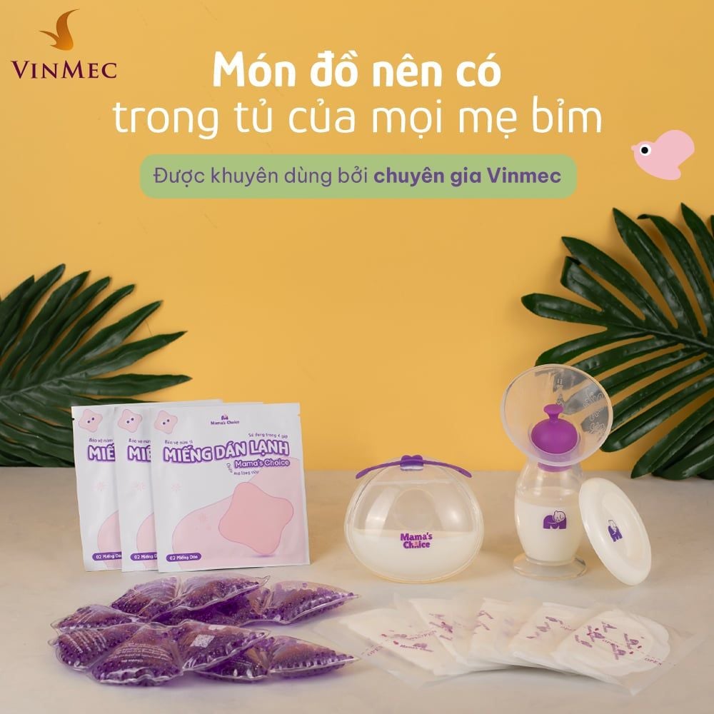 Cốc Hứng Sữa Mama's Choice, Hút Sữa Rảnh Tay, 100% Silicone An Toàn