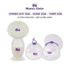 Combo Cốc Hứng Sữa, Phễu Hứng Sữa và Lót Thấm Sữa Mama's Choice, Tiện Lợi Tiết Kiệm Cho Mẹ Bầu và Sau Sinh