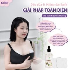Dầu Dừa Ép Lạnh Herbee 2in1, Massage Cho Trẻ Sơ Sinh, Hỗ Trợ Mẹ Phục Hồi Nứt Đầu Ti và Cổ Gà Nhẹ (100ml)