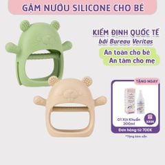 Gặm Nướu Mama's Choice Cao Cấp Cho Bé, Kiểm Định An Toàn Quốc Tế, Chất Liệu Silicone Bạch Kim, Có Hộp Bảo Quản